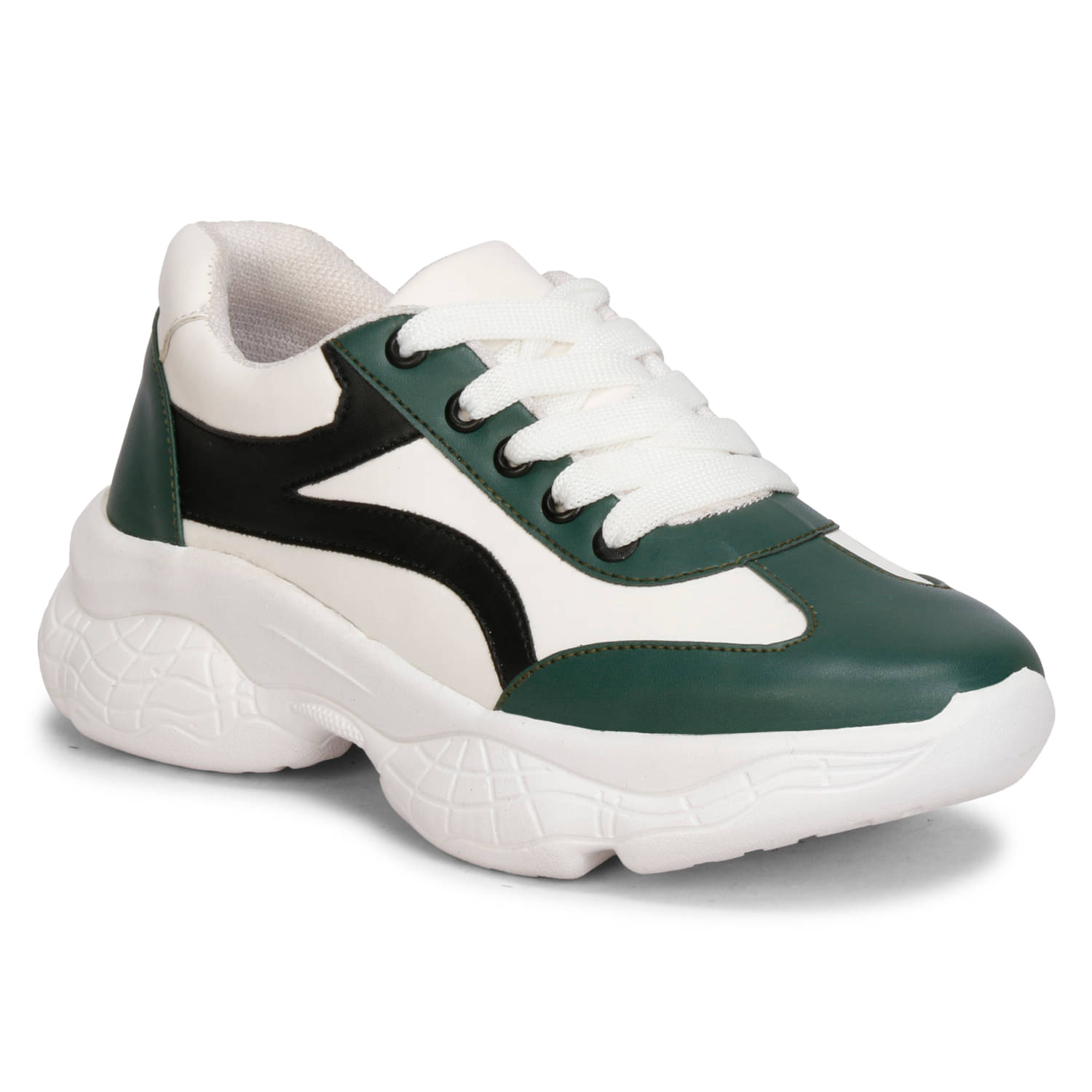     			Ishransh Green Women's Sneakers