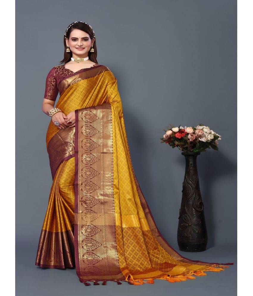 JULEE Cotton Silk Embellished Saree With Unstitched Blouse Piece ( Multicolor ) JULEE Cotton Silk Embellished Saree With Unstitched Blouse Piece ( Multicolor )