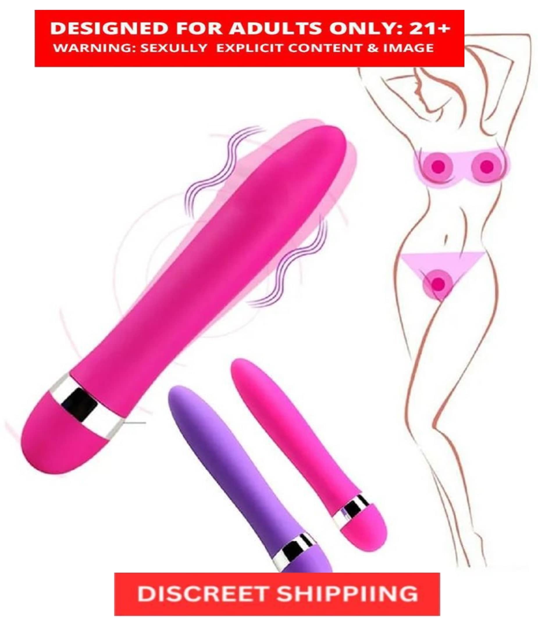 KNIGHTRIDERS WATERPROOF SILENT G-SP*T DILDO VIBRATOR AV STICK