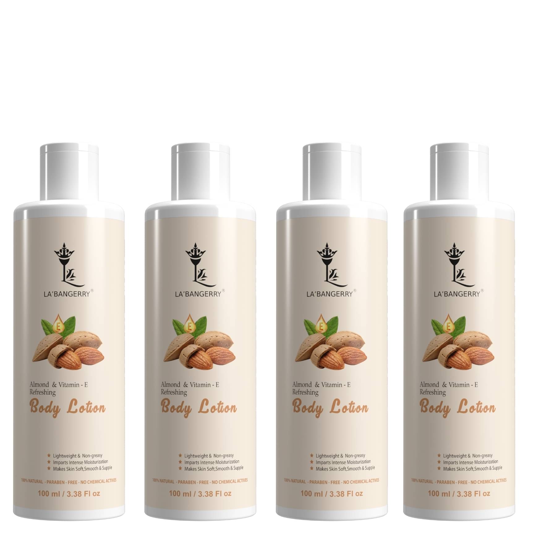     			La'bangerry Glowing Skin Lotion For All Skin Type 400 ml ( Pack of 4 )
