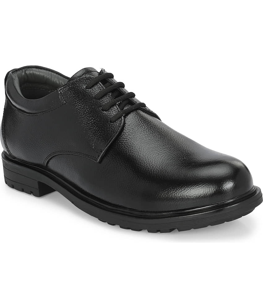 Leeport Black Men's Derby Formal Shoes - Formal Shoes | Buy online on ZillyBuy