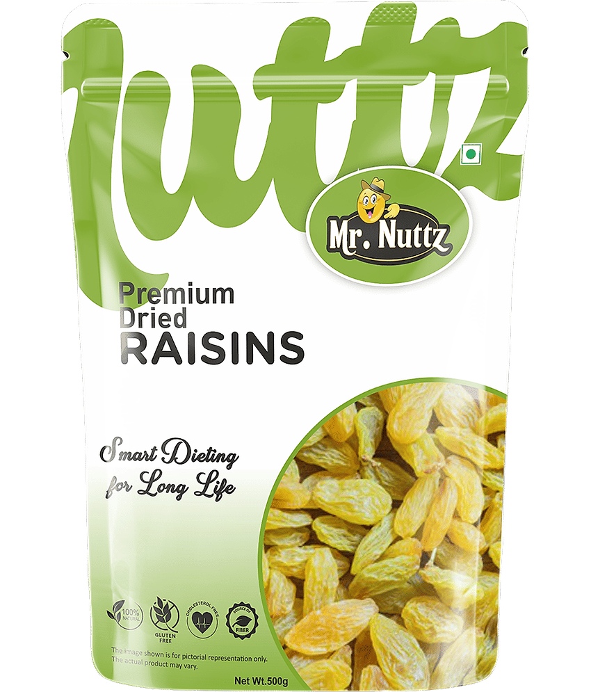 Mr.Nuttz Premium Dried Raisins (Kishmish) 500g