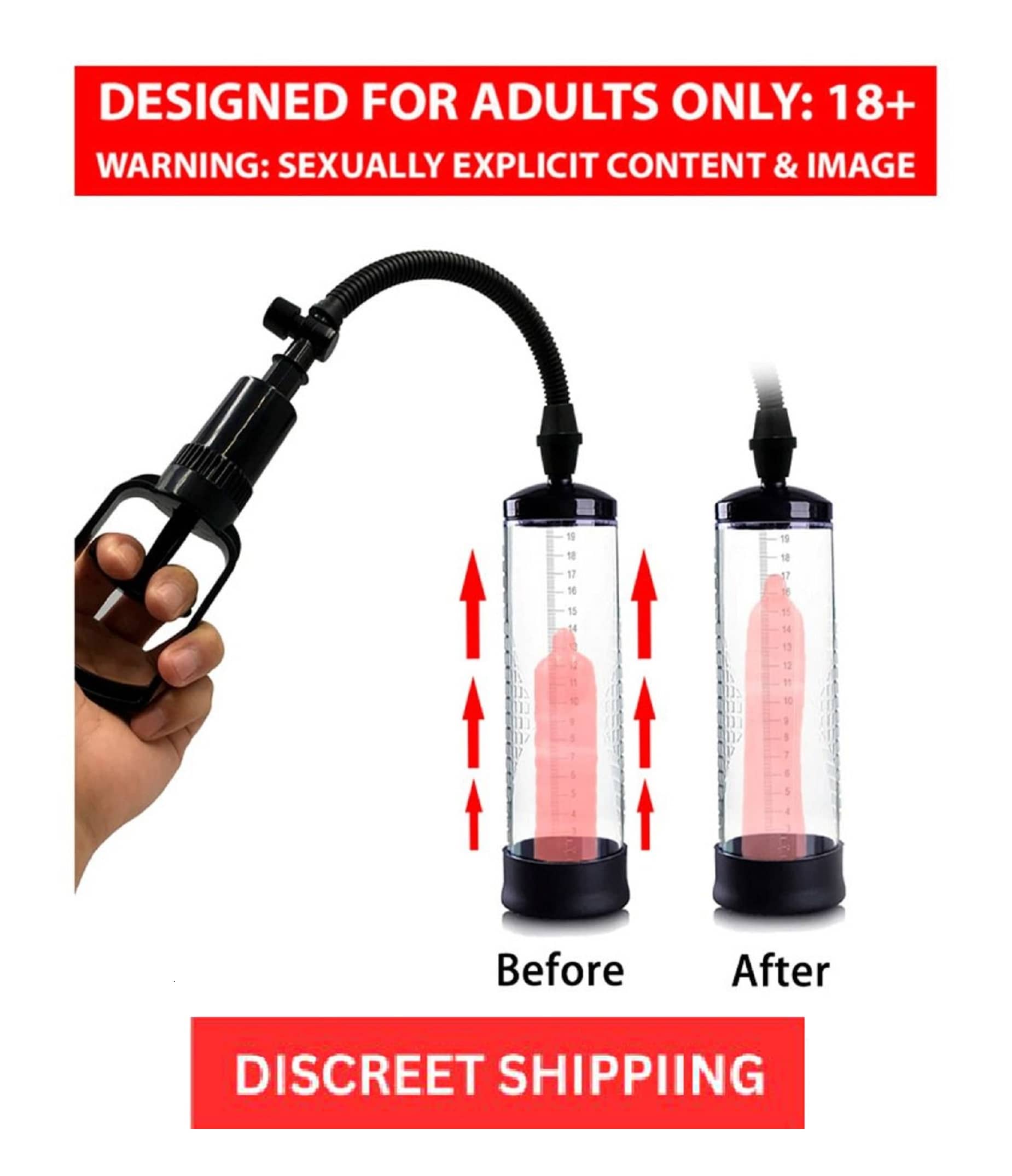 Penis Vacuum Manual power Pump Male Enhancement Enlarger Pump for Men - IMPORTED