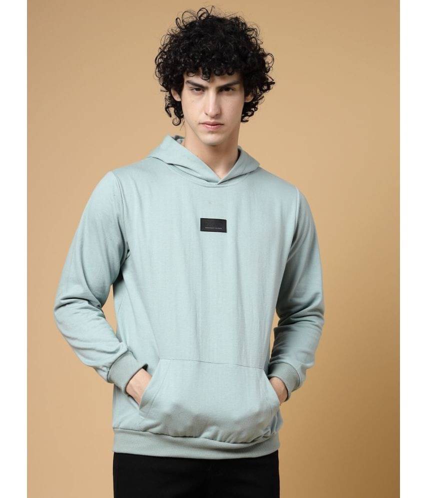 Rigo Fleece Hooded Men's Sweatshirt - Mint Green ( Pack of 1 ) Rigo Fleece Hooded Men's Sweatshirt - Mint Green ( Pack of 1 )