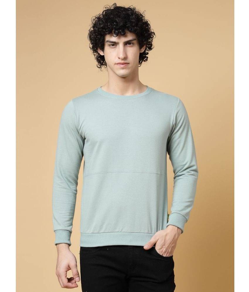 Rigo Fleece Round Neck Men's Sweatshirt - Mint Green ( Pack of 1 ) Rigo Fleece Round Neck Men's Sweatshirt - Mint Green ( Pack of 1 )