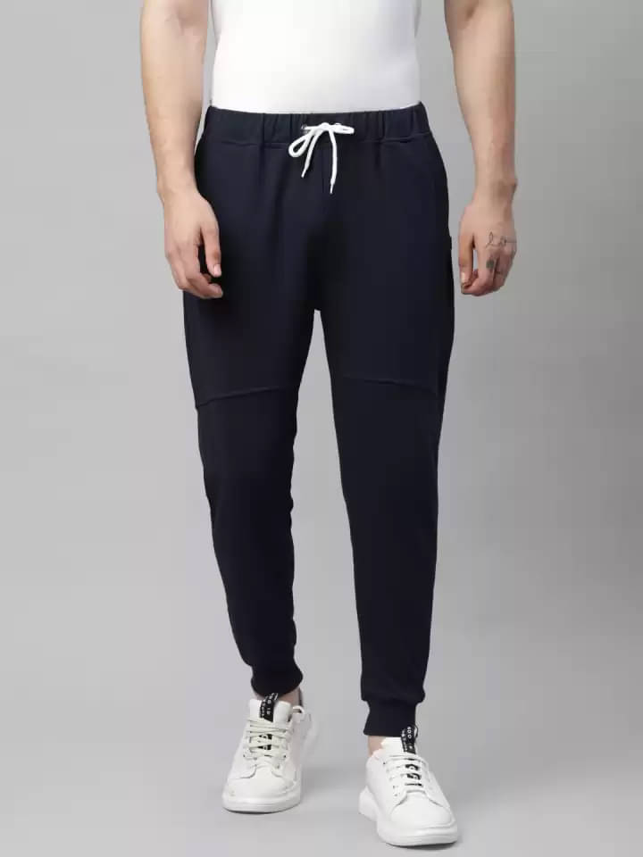 Rigo Navy Cotton Men's Joggers ( Pack of 1 ) Rigo Navy Cotton Men's Joggers ( Pack of 1 )