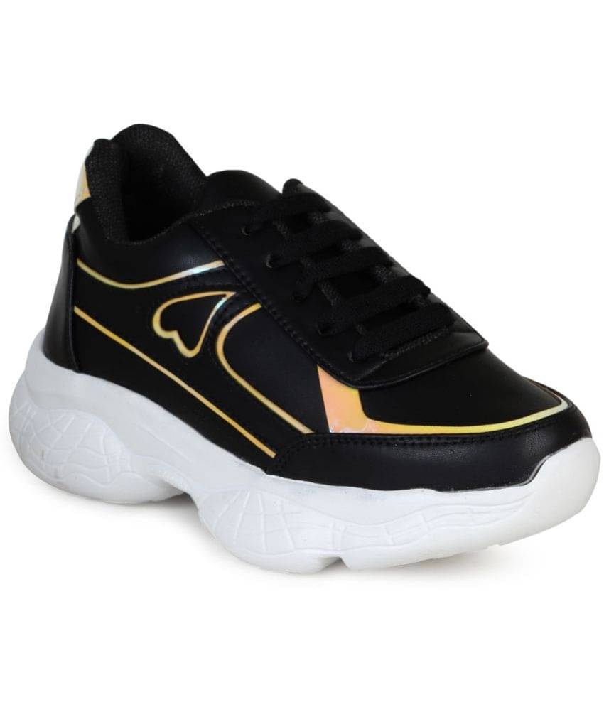     			Saheb Black Women's Sneakers