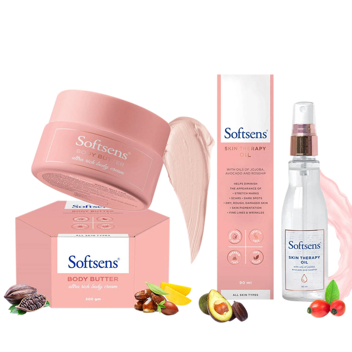     			Softsens Nourishing Body Butter 200g & Skin Therapy Oil 90ml
