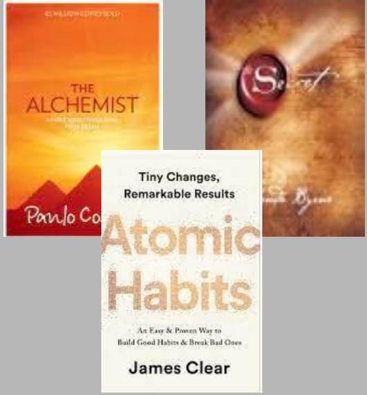     			The Alchemist + The Secret + Atomic Habits