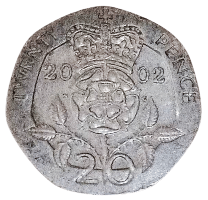     			Twenty Pence Foreign coin type