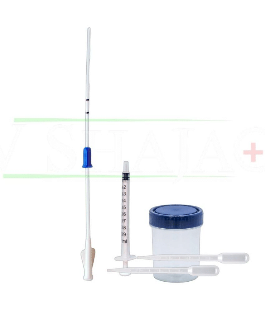     			V SHAJAG IUI Cannula(17cm)Kit +Container +2 Dropper (2 pcs) Catheters