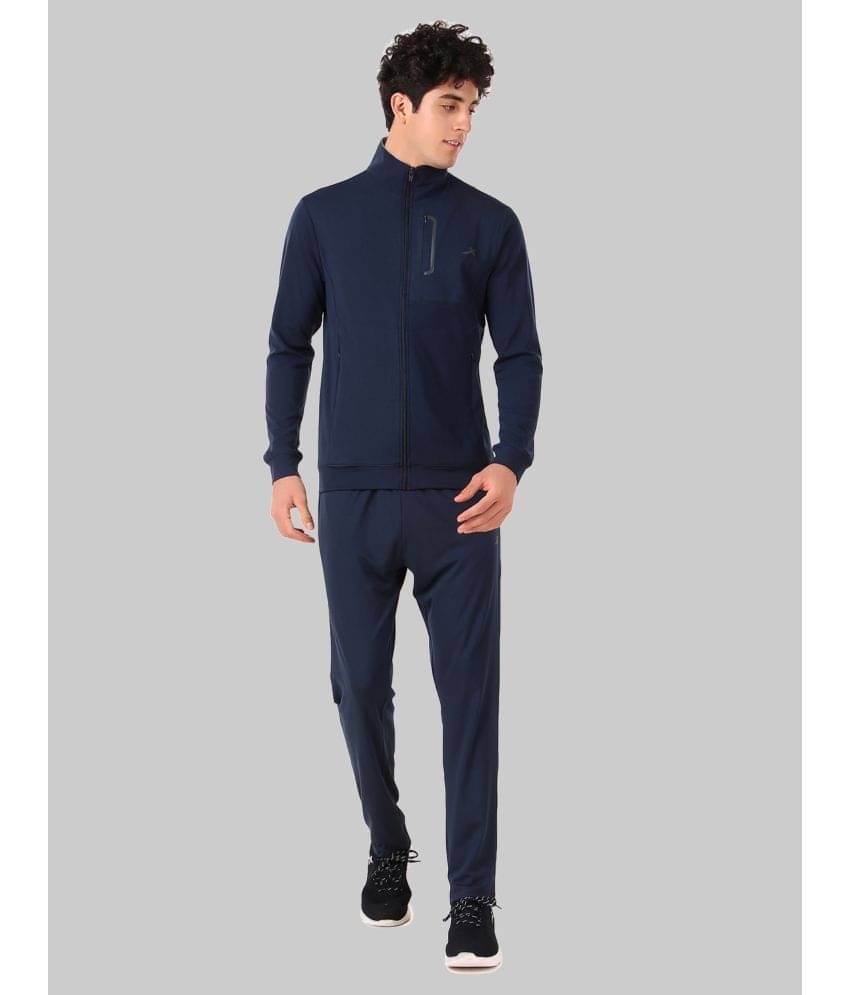 Vector X - Navy Polyester Regular Fit Men's Tracksuit ( Pack of 1 ) Vector X - Navy Polyester Regular Fit Men's Tracksuit ( Pack of 1 )