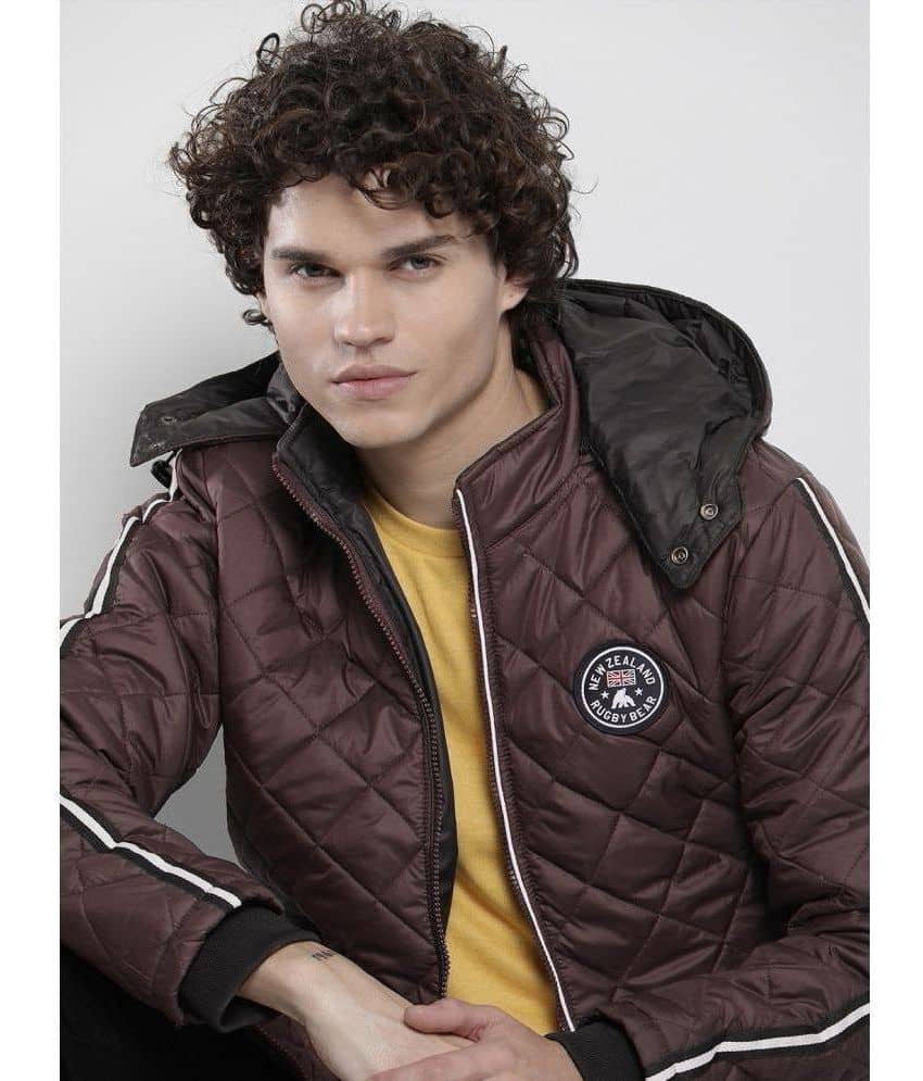 XFOX Polyester Men's Quilted & Bomber Jacket - Maroon ( Pack of 1 ) - Jackets & Coats | Buy online on ZillyBuy