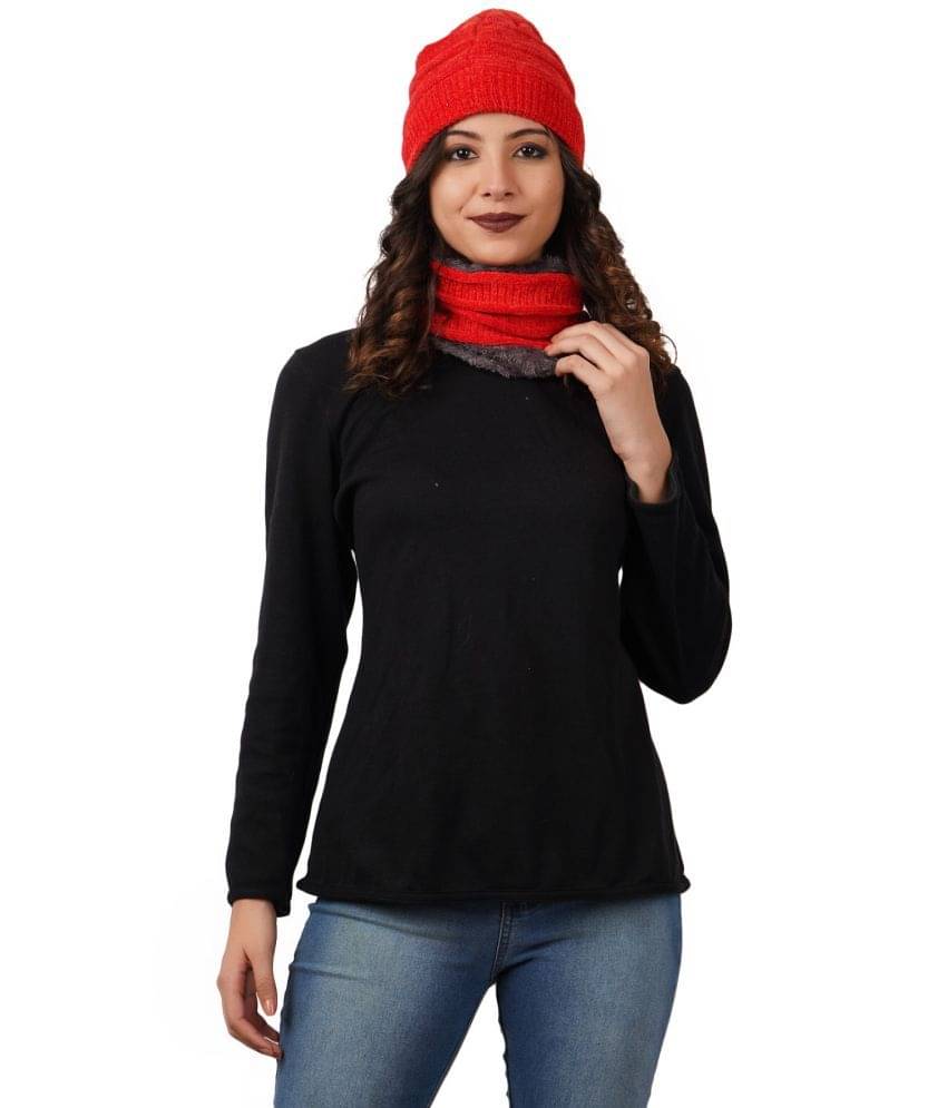     			valdez Red Woollen Women's Headwrap ( Pack of 1 )