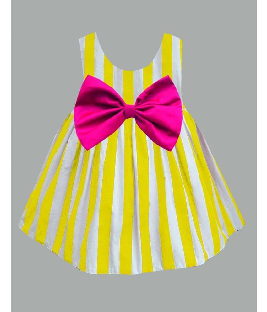 A.T.U.N. Cotton Frock For Girls ( Pack of 1 , Yellow ) A.T.U.N. Cotton Frock For Girls ( Pack of 1 , Yellow )