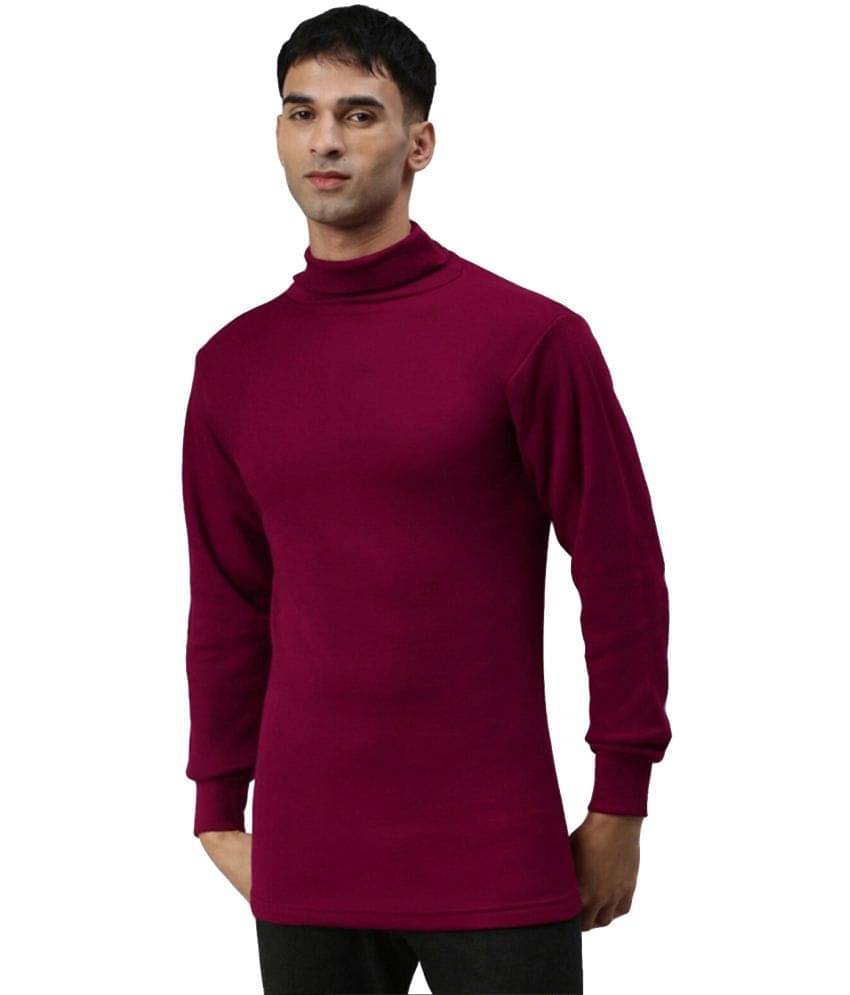 Amul - Maroon Polyester Men's Thermal Tops ( Pack of 1 ) Amul - Maroon Polyester Men's Thermal Tops ( Pack of 1 )