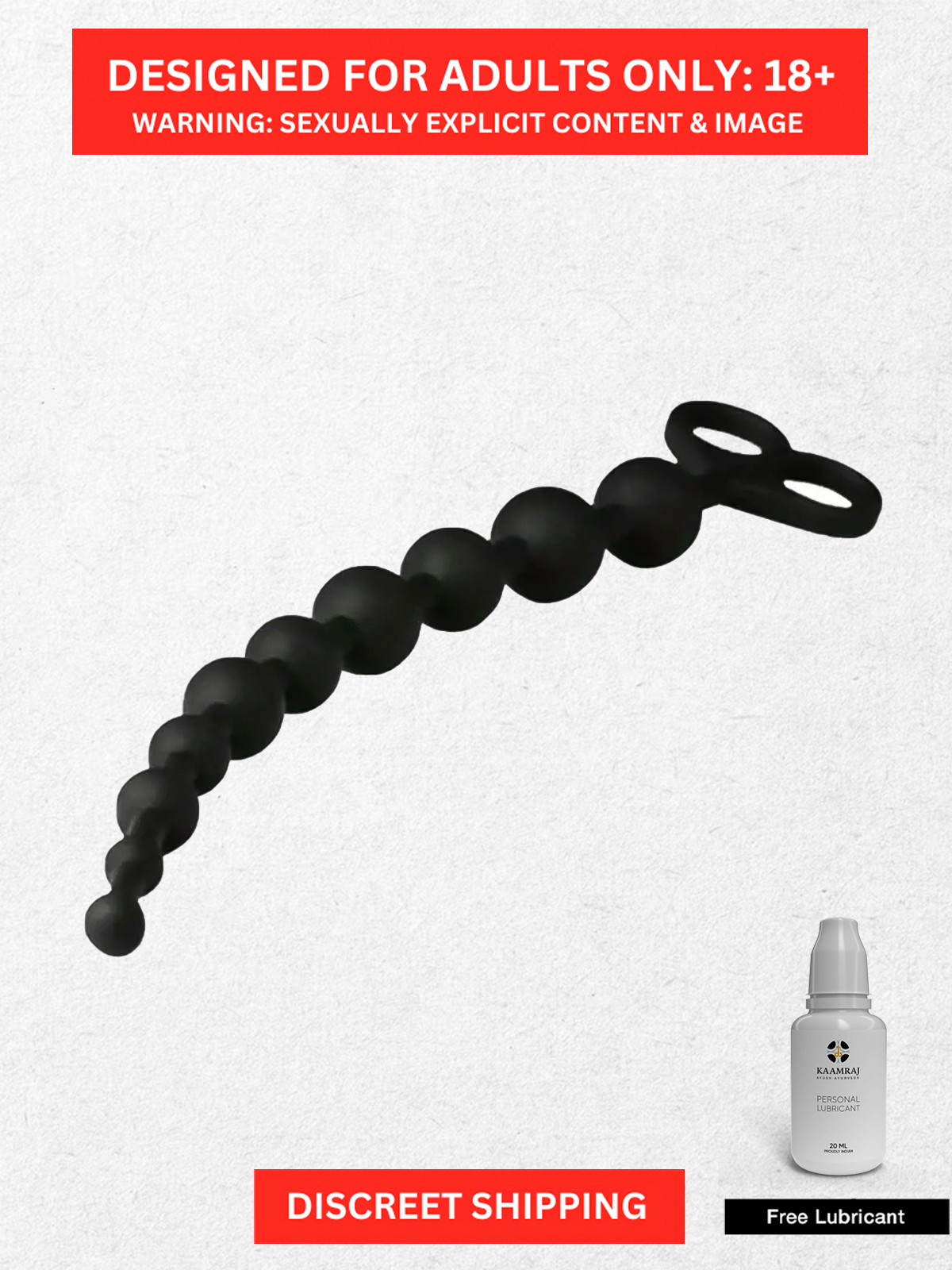 Anal Beads for Women - 10 Long Chain Balls Light Weight Soft Silicone and Easy to Hide Beginner Anal Beads by Naughty Nights Anal Beads for Women - 10 Long Chain Balls Light Weight Soft Silicone and Easy to Hide Beginner Anal Beads by Naughty Nights