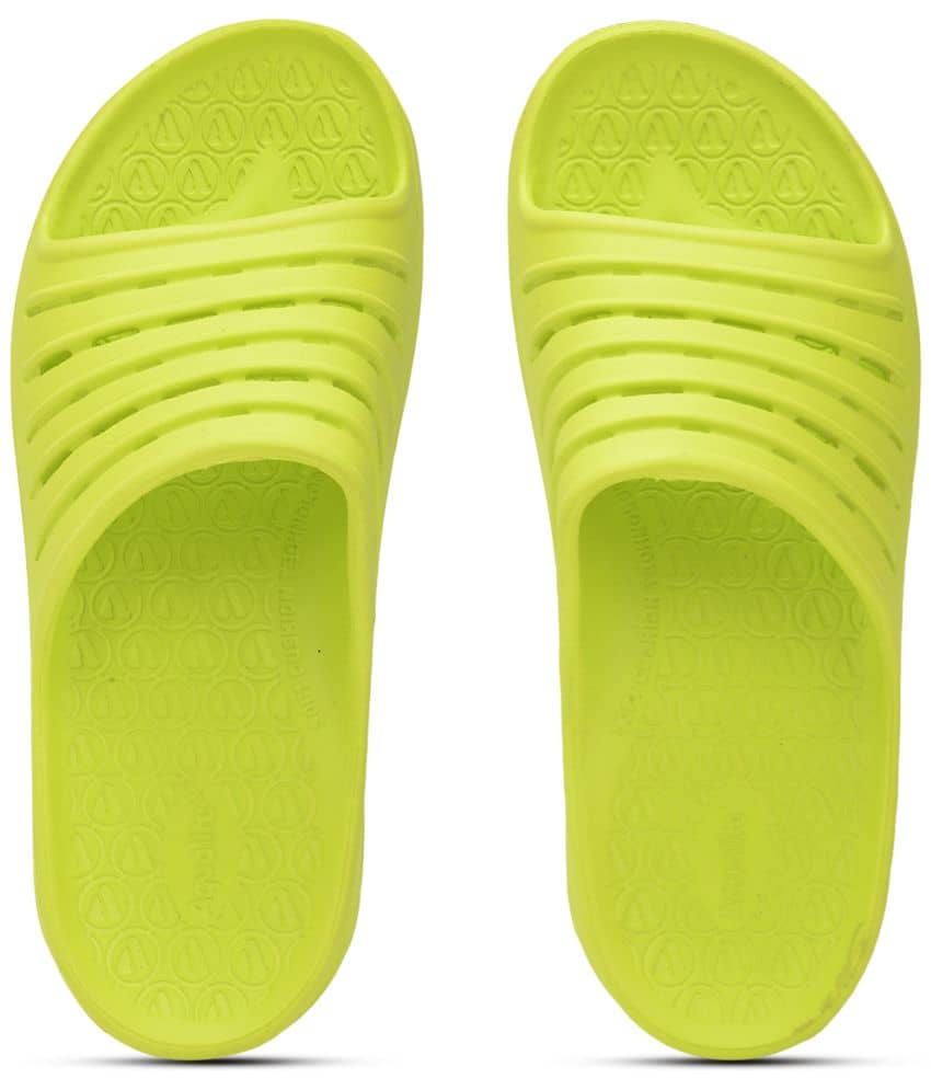 Aqualite Lime Green Men's Slide Flip Flop