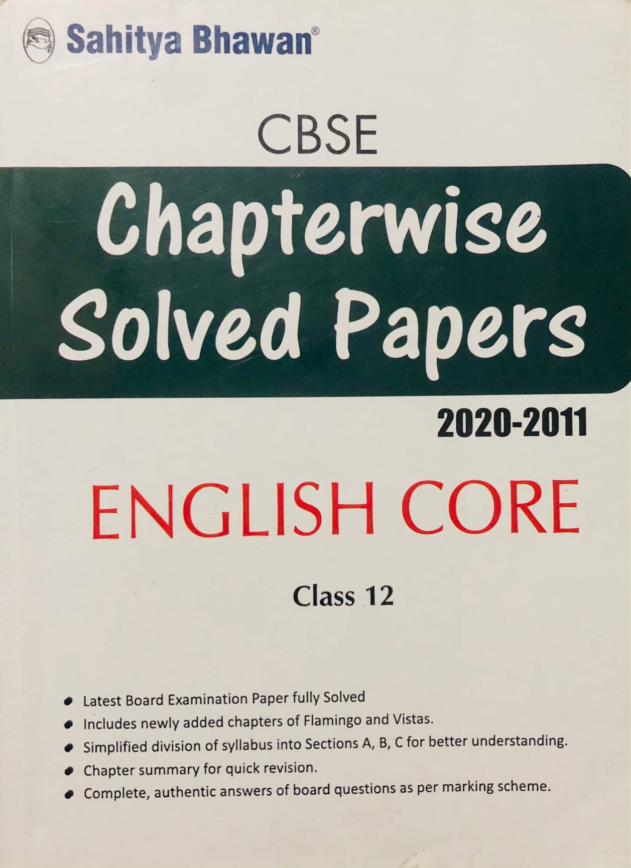 Cbse chapter wise topic wise solved paper class 12 English Core Book (question bank of last 10 years solved examination papers) Cbse chapter wise topic wise solved paper class 12 English Core Book (question bank of last 10 years solved examination papers)