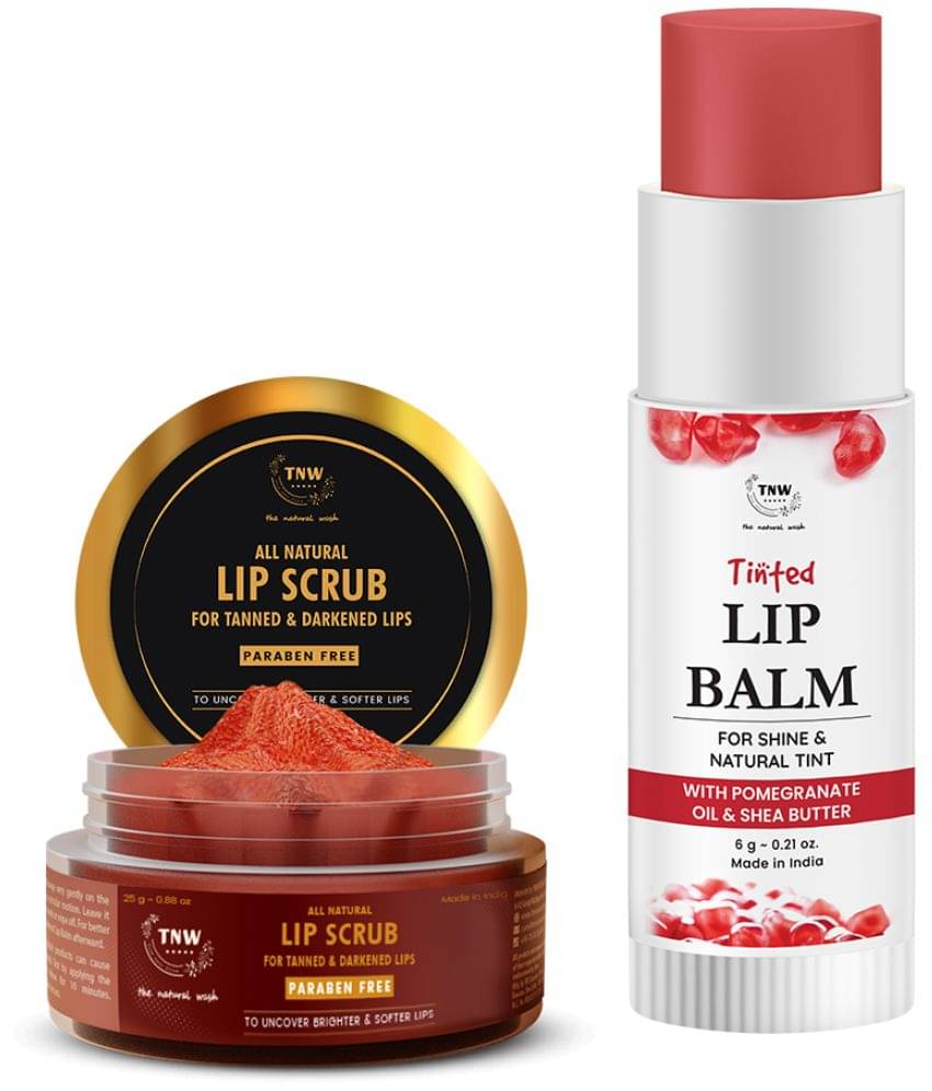     			Combo of 2- Lip Scrub 25gm + Pomegranate Tinted Lip Balm 6gm
