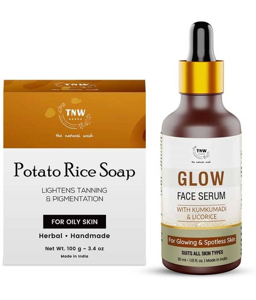 Combo of 2- Potato Rice Soap 100gm & Glow Face Serum 30ml     			Combo of 2- Potato Rice Soap 100gm & Glow Face Serum 30ml