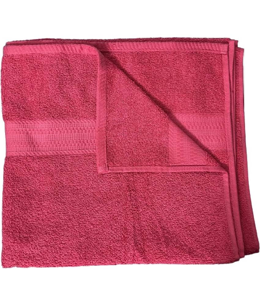 Finesse Decor Cotton Self Design 500 ( Pack of 1 ) - Pink