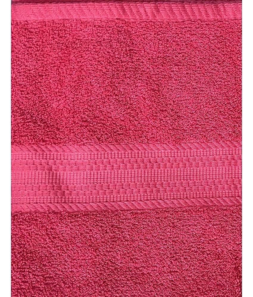 Finesse Decor Cotton Self Design 500 ( Pack of 1 ) - Pink