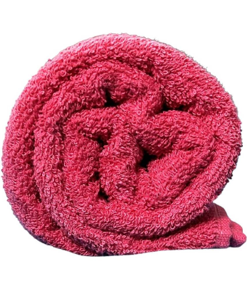 Finesse Decor Cotton Self Design 500 ( Pack of 1 ) - Pink