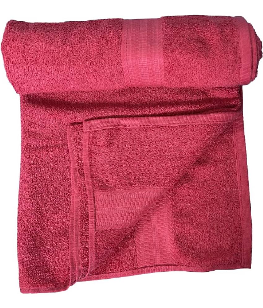 Finesse Decor Cotton Self Design 500 ( Pack of 1 ) - Pink