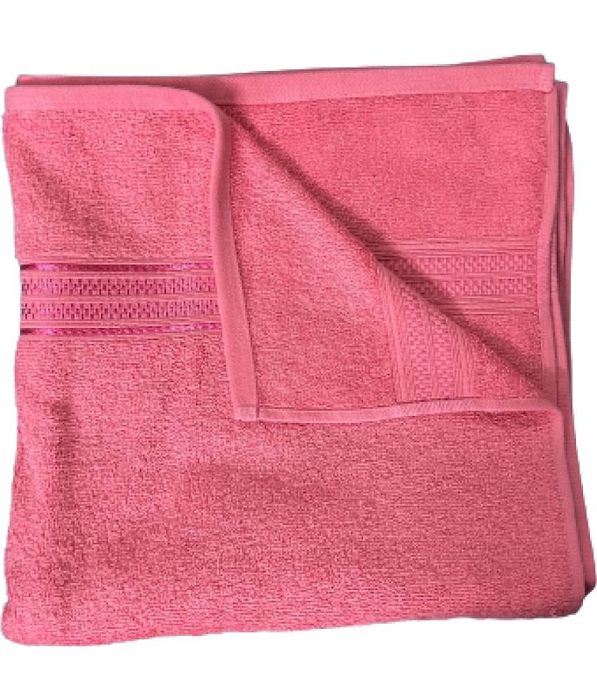 Finesse Decor Cotton Self Design 500 ( Pack of 1 ) - Pink
