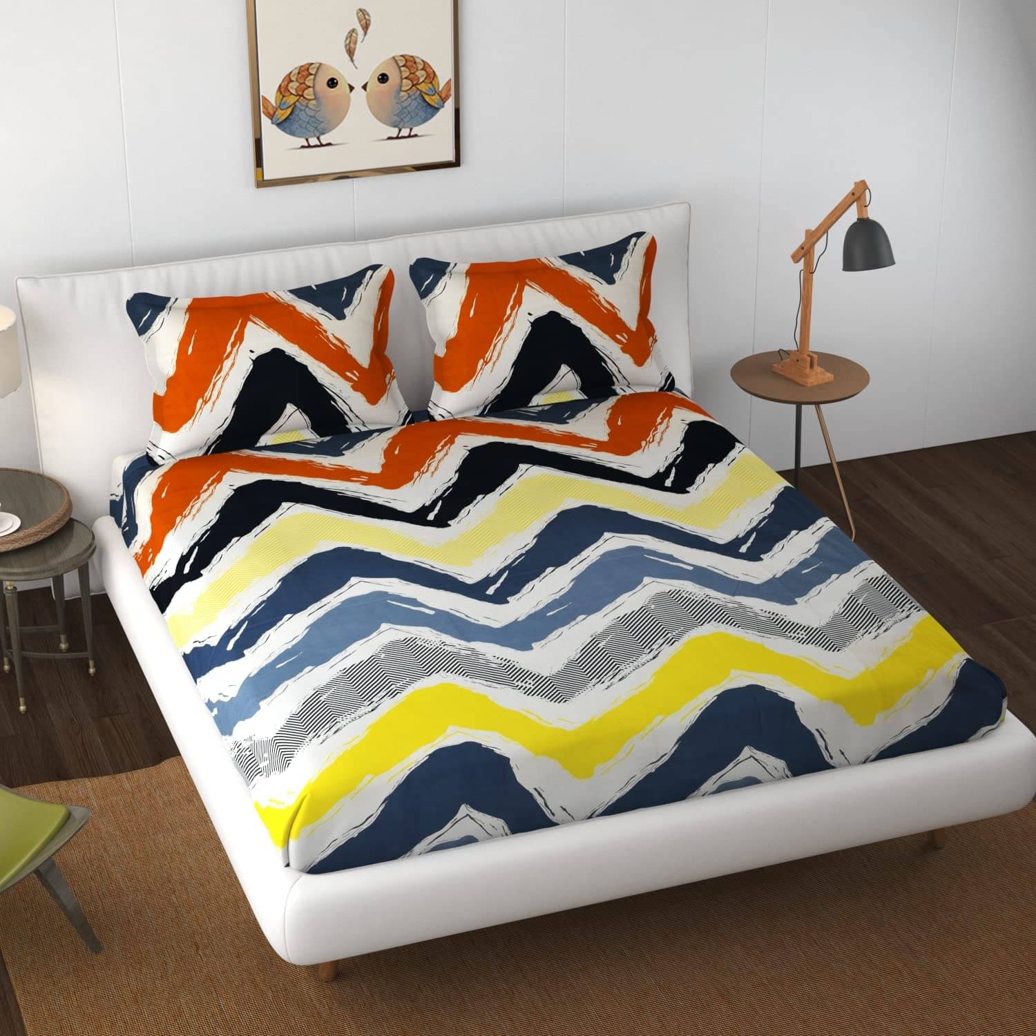 HIDECOR Microfiber Double Bedsheet ( Multicolor ) HIDECOR Microfiber Double Bedsheet ( Multicolor )