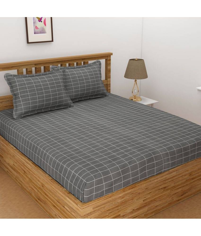 HIDECOR Microfiber Double Bedsheet ( Grey ) HIDECOR Microfiber Double Bedsheet ( Grey )