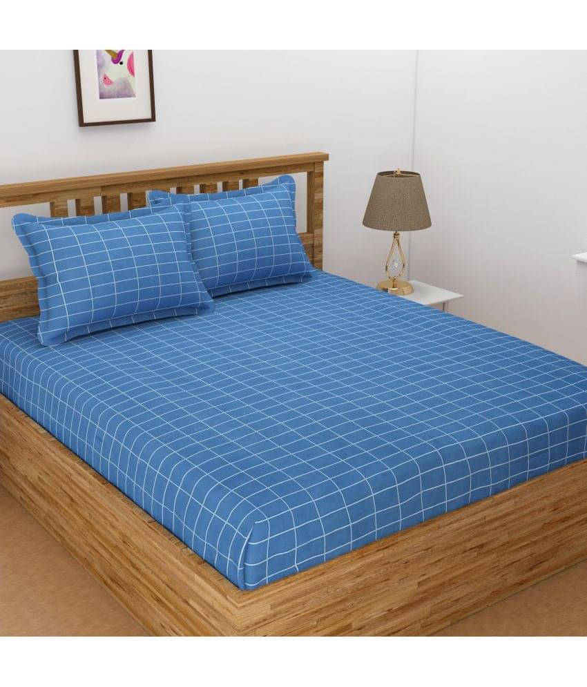 HIDECOR Microfiber Double Bedsheet ( Blue ) HIDECOR Microfiber Double Bedsheet ( Blue )