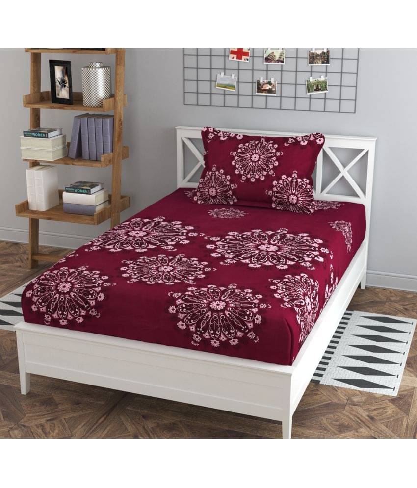 HIDECOR Microfiber Single Bedsheet ( Red ) HIDECOR Microfiber Single Bedsheet ( Red )