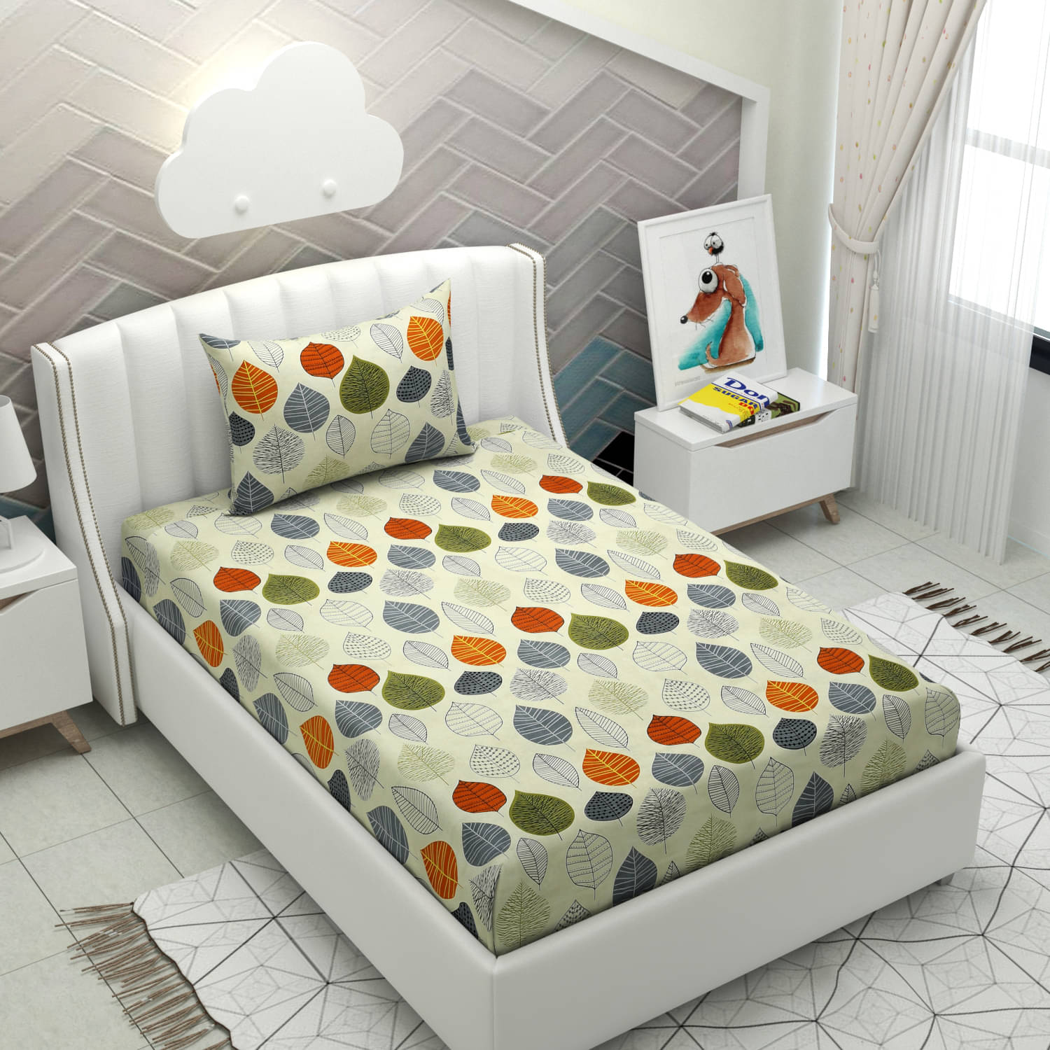 HIDECOR Microfiber Single Bedsheet ( Cream ) HIDECOR Microfiber Single Bedsheet ( Cream )
