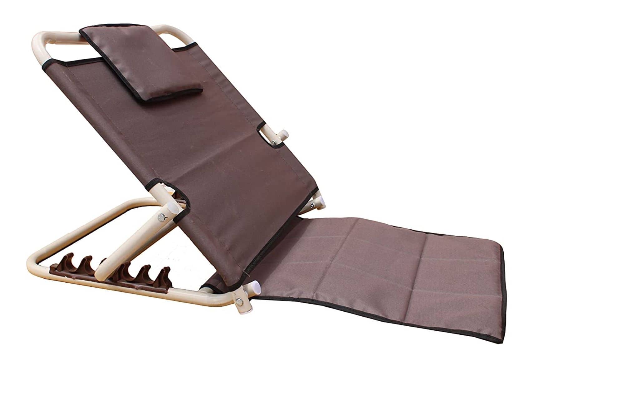 KDS SURGICAL Nylon Adjustable Hospital Back Rest for Use on Bed, Back Support for Patient at Home, Multifunction, Large Size, 5 Changeable Recline Angles, Foldable & Portable (Pack of 1)