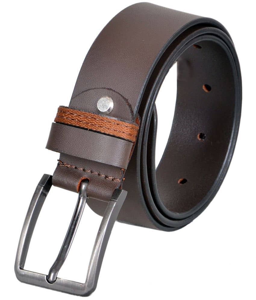 LEATHER COOPER - Brown Leather Men's Formal Belt ( Pack of 1 )