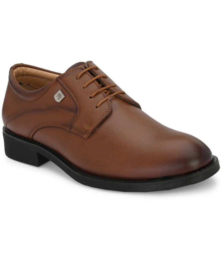 Leeport - Tan Men's Derby Formal Shoes - Formal Shoes | Buy online on ZillyBuy