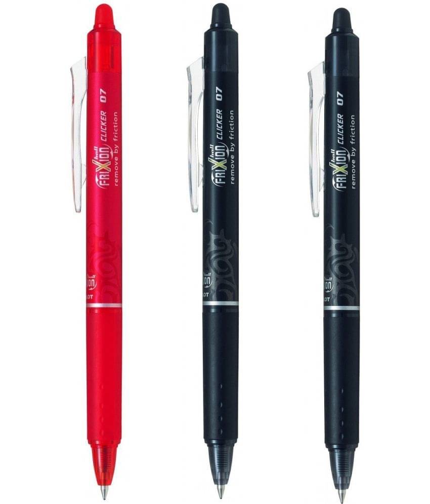 Pilot Frixion Clicker Red 1 and Frixion Clicker Black 2 Pilot Frixion Clicker Red 1 and Frixion Clicker Black 2
