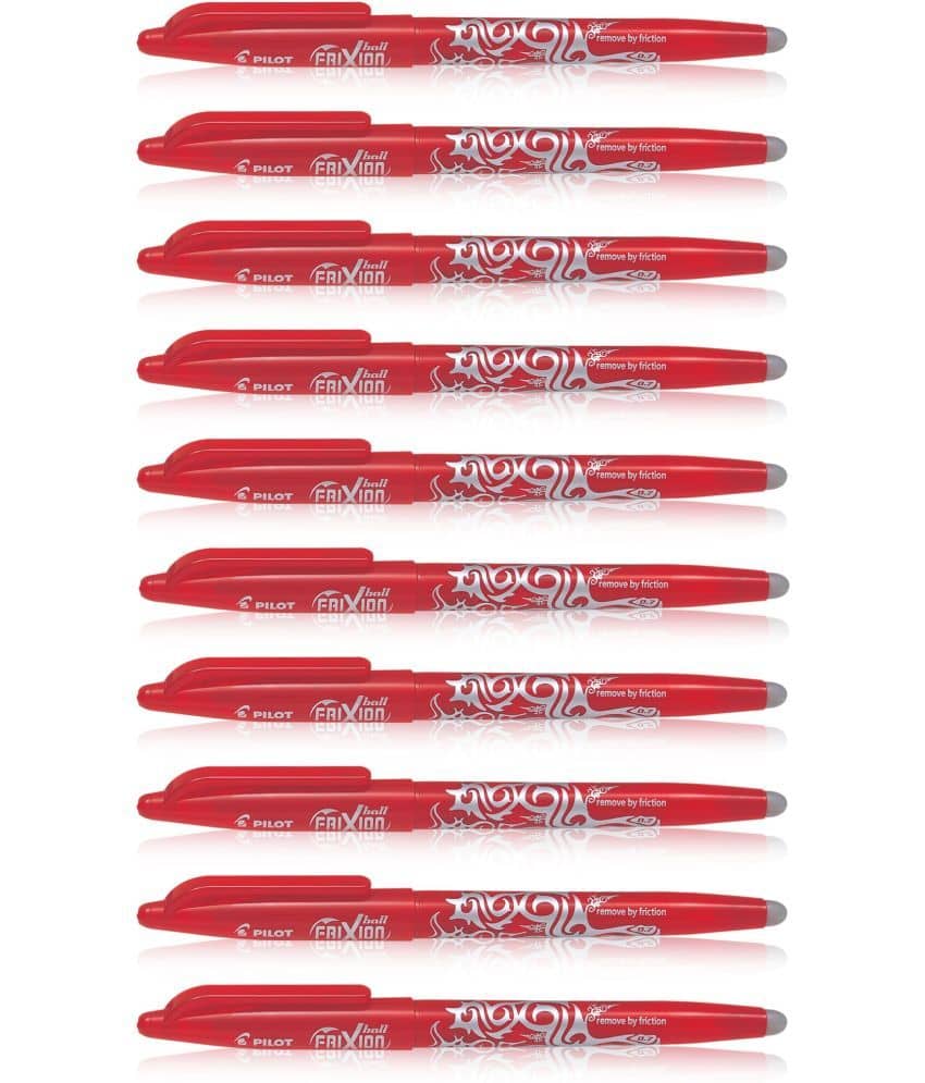 Pilot Frixion Roller Pen Red Pack of 10