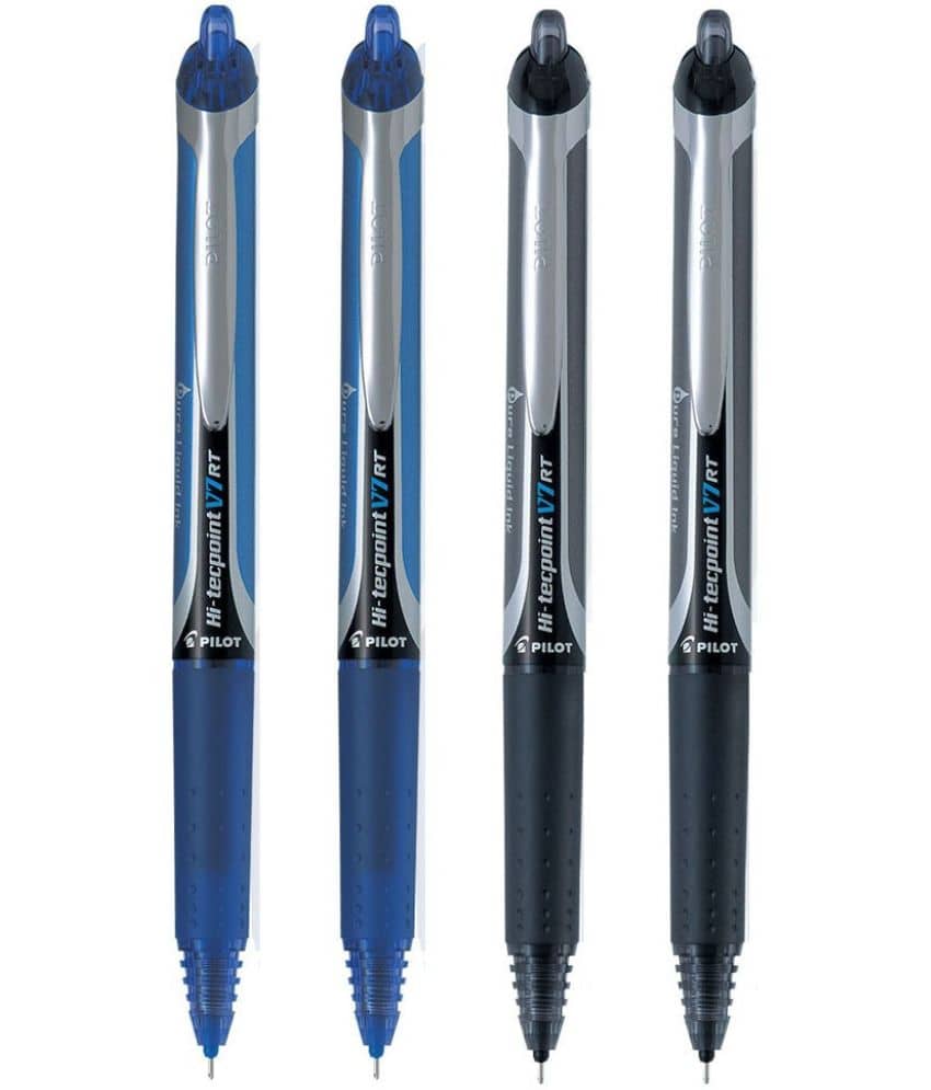 Pilot Hi-Tecpoint V7 RT Blue 2 and Black 2