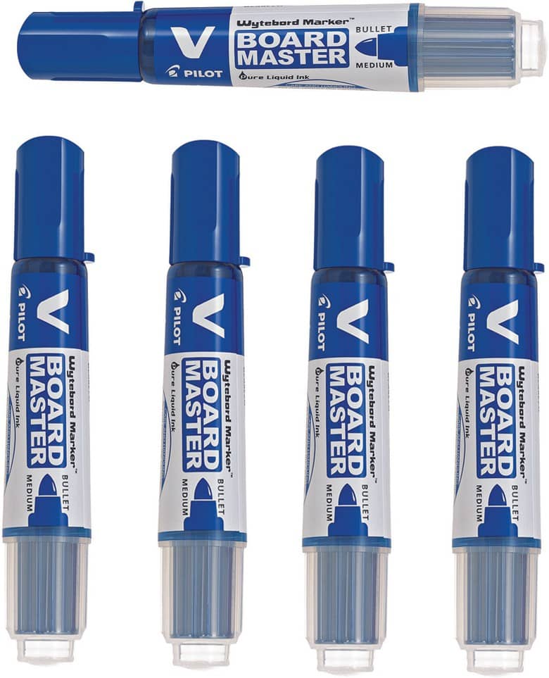 Pilot V Board Master Marker Ink Blue Pack of 5
