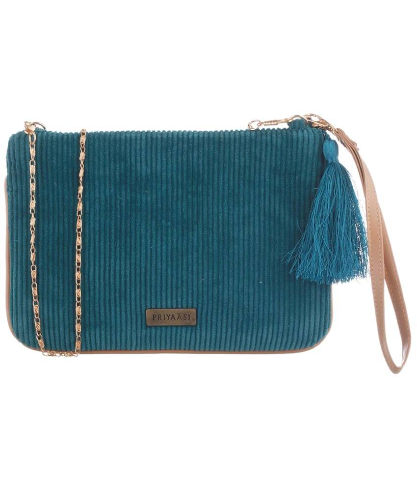     			Priyassi Blue Fabric Handheld