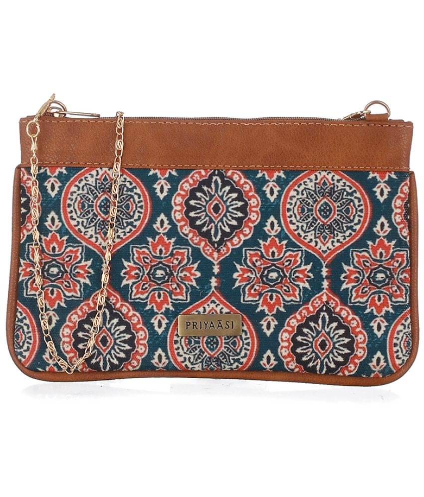     			Priyassi Sling Bag PU Set of 1 ( Blue )