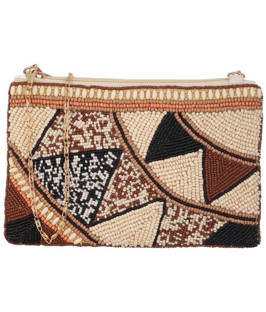    			Priyassi Sling Bag Fabric Set of 1 ( Cream )