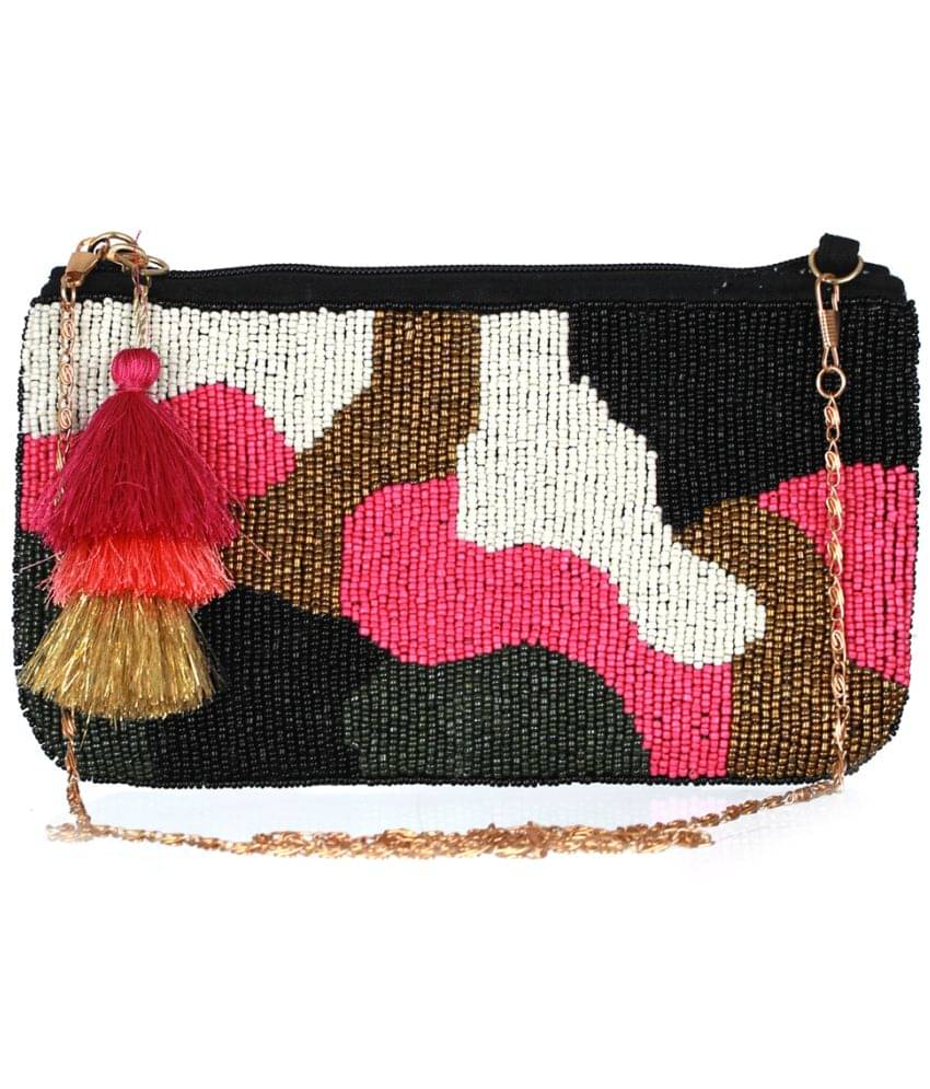     			Priyassi Multicolor Fabric Sling Bag