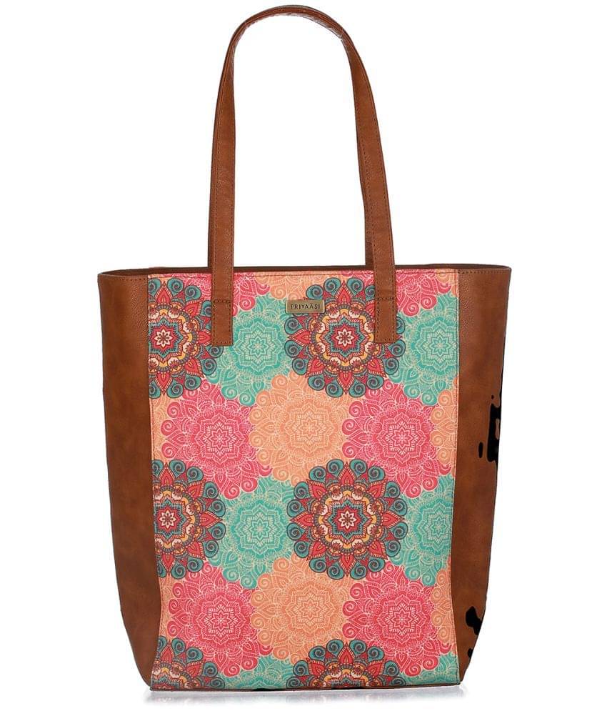     			Priyassi Tote Bag PU Set of 1 ( Multicolor )