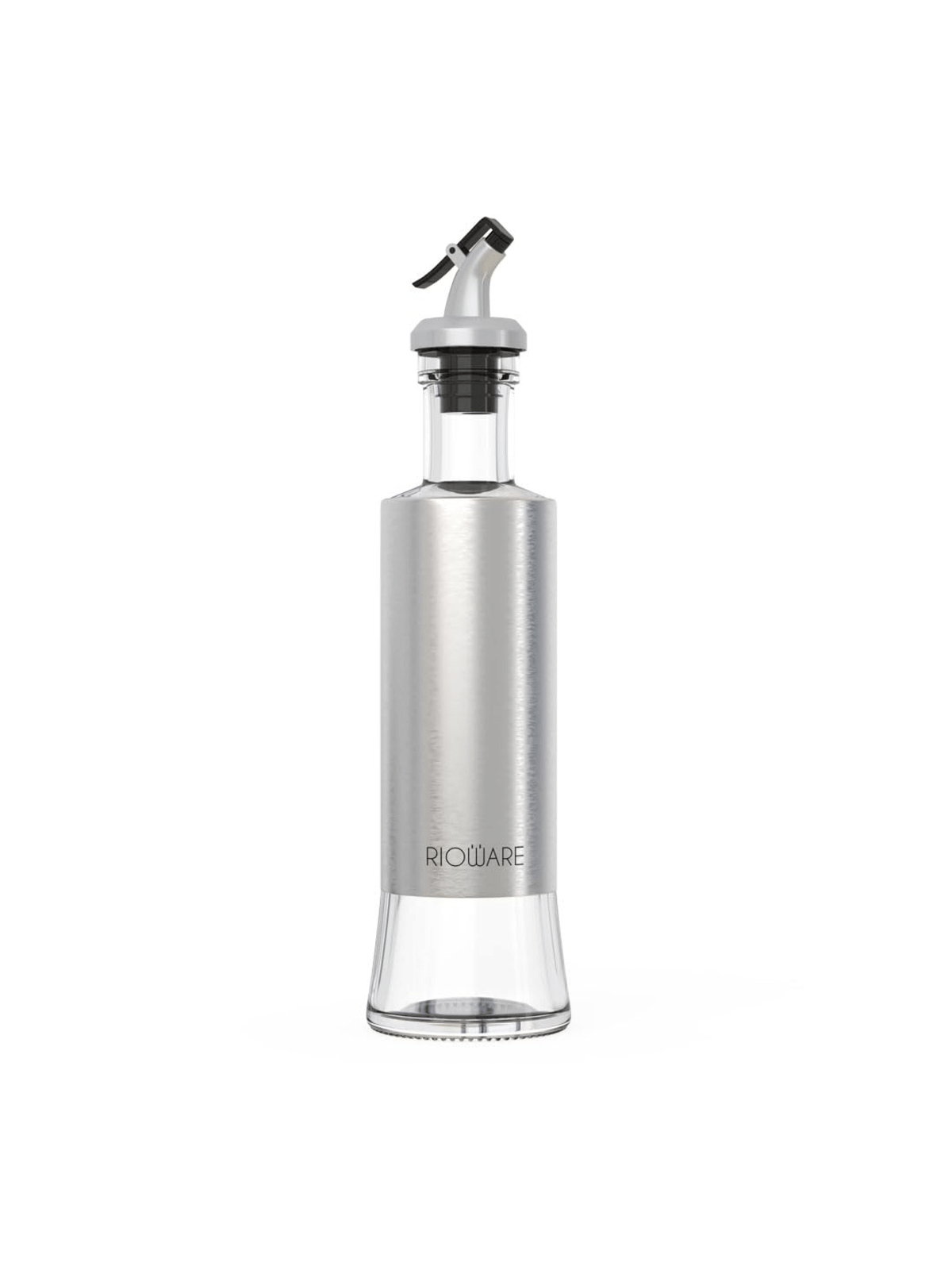 Rioware Oil Despenser Glass Grey Oil Container ( Set of 1 )