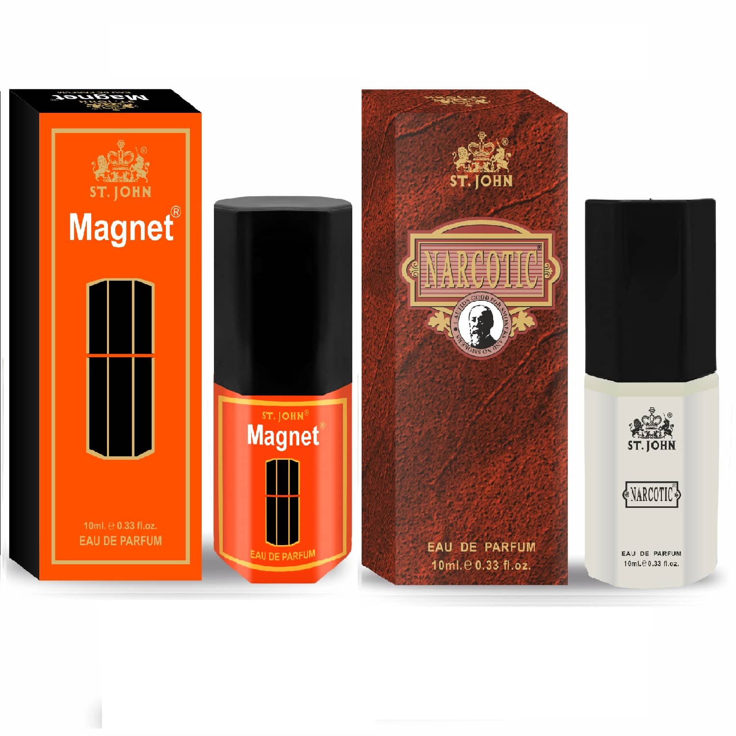 St. John Eau De Parfum (EDP) Woody,Fresh,Oriental Mild -Fragrance For Men ( Pack of 2 )