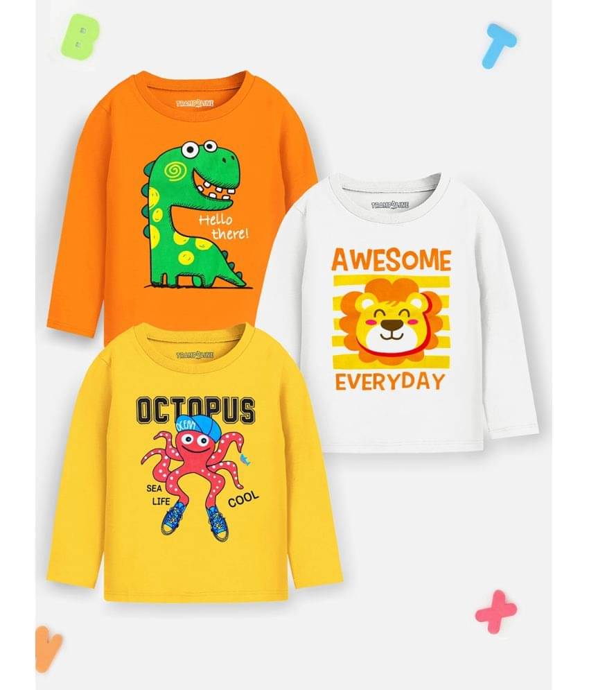     			Trampoline Pack of 7 Boys Cotton Blend T-Shirt ( Multicolor )